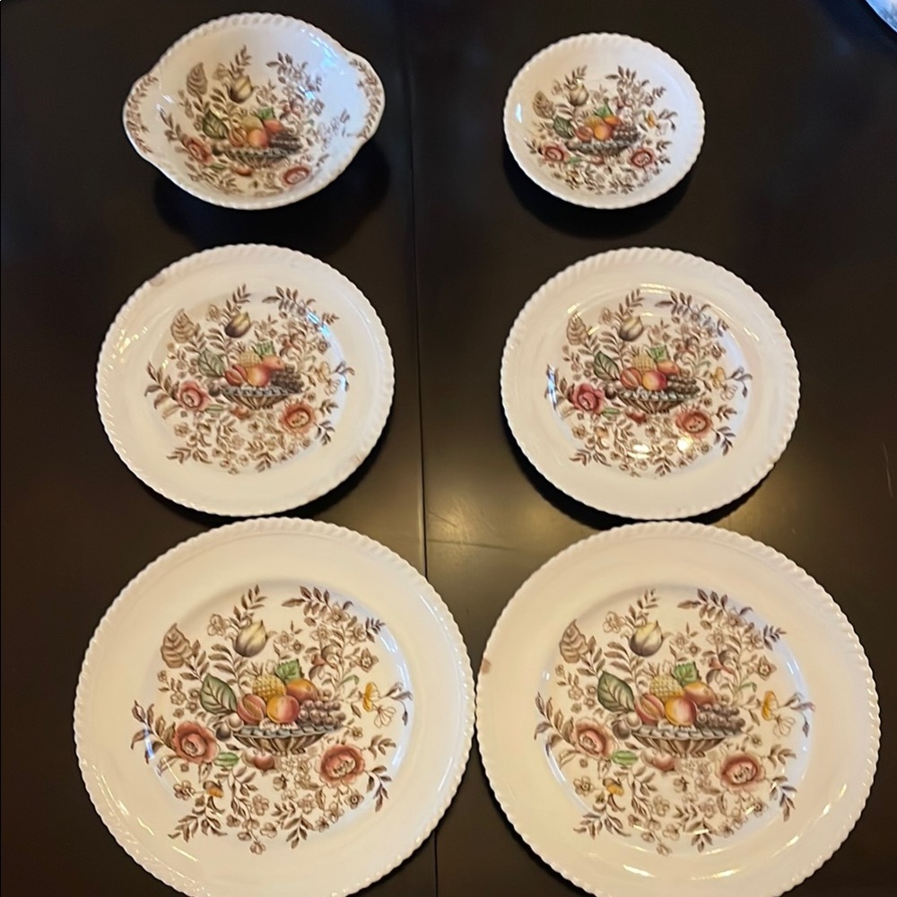 Vintage Floral Dinnerware pieces